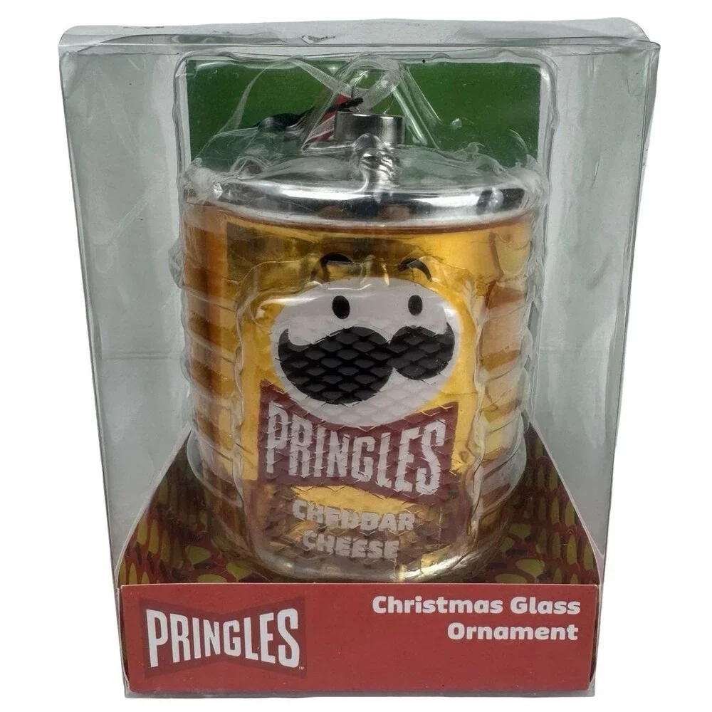 Pringles Can Christmas Tree Ornament Mr. Pringle Hanging Decorative Patoto Chips